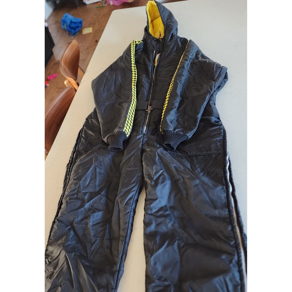 VTG 1970's John Deere Racing Snowmobile Suit Overalls Sz L